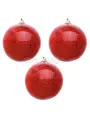Набор елочных шаров (8см*3шт) красный