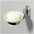 Мыльница настенная, белый фарфор, хром, WasserKRAFT K-24129