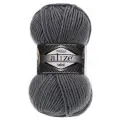 Пряжа Alize Superlana midi (Ализе Суперлана миди) - 5 мотков Цвет: 87 Угольно-Серый, 75% акрил 25% шерсть, 100 г 170 м