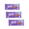 Шоколадная плитка Milka Bubbly Milk, пористый молочный шоколад 3 шт х 90г (Германия)