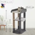 Когтеточка для кошек с гамаком и лежанками Етк Зоо КЛК 88, 880*520*400 мм, ковролин, джут