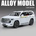 Модель внедорожника Land Cruiser LC300 SUV 1:24 из легкого сплава со звуком и светом, детская игрушка, коллекционная, подарок на день рождения