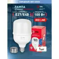 Лампа светодиодная RED LINE LED POWER T140-100W-6500-E27/E40 R 100 Вт колокол холодный белый свет
