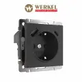 Розетка встраиваемая USB WERKEL Type A+С W1171708 черный