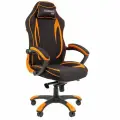 Игровое компьютерное кресло CHAIRMAN GAME 28, ткань, черный/оранжевый c нагрузкой до 180 кг.
