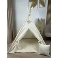 Вигвам для Детей Бежевый Домик. Игровая Палатка, Домик для игр.