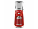 Кофемолка Smeg CGF11RDEU, электрическая, нержавеющая сталь, цвет красный