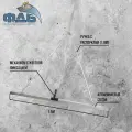 Комплект Гладилка скребковая1500мм с распорками