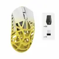 Игровая мышь Wanling WLmouse Beast X Max 8K PAW3350 8K беспроводная с донглом, 42 гр, белый, желтый