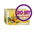 Чай Азерчай Свежесть природы зеленый с лимоном и мятой 20 пак.*1,8 гр (комплект 20 шт.) 2760537