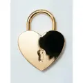 Свадебный замок сердце с ключом с индивидуальной гравировкой, золото