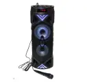 Портативная колонка BT SPEAKER ZQS-6201 Bluetooth, с микрофоном, радио, MP3, пультом, с подсветкой