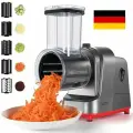 Электрическая овощерезка, терка, измельчитель электрические/ терка для сыра/машина для салата для фруктов/с 5 бесплатными насадками