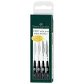 Faber-Castell Набор капиллярных ручек Pitt Artist Pen 0,1 мм, 0,3 мм, 0,5 мм, 0,7 мм (167115), 167115, черный цвет чернил