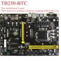 Материнская плата для майнинга Biostar Tb250-Btc, DDR4, для процессоров Intel LGA 1151, 32 ГБ, DVI, SATA3, B250, настоль
