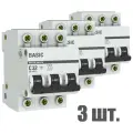 Автоматический выключатель EKF 3P 32А (C) 4,5kA ВА 47-29 EKF Basic 3 штуки