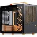 Корпус Jonsbo Z20, поддержка mini-ITX / micro-ATC, Orange Black, оранжево-черный