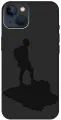 Силиконовый чехол на Apple iPhone 13 / Эпл Айфон 13 с рисунком Trekking Soft Touch черный