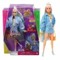 Кукла Mattel Barbie Extra - Экстра блондинка с голубыми прядями и собакой чихуахуа - Барби HHN08