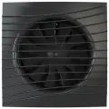 Вентилятор вытяжной бесшумный 125 мм с обратным клапаном SILENT 5C Obsidian, чёрный глянец 10Вт, в ванную, в душ, DiCiTi