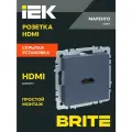 BRITE Розетка HDMI РHDMI-0-БрМ маренго IEK