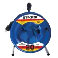 Удлинитель на катушке с/з 4-местный Stekker Professional PRF02-31-20, 20м, 3*1,5 синий 39785