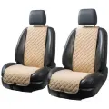 Комплект автомобильных накидок трокот, Чехлы на автомобильные сиденья, Узкие, Цвет: Кремовый