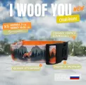 Ошейник I WOOF YOU для собак с принтом Рыжий хранитель леса на застежке фастекс ширина 30 мм