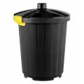 Мусорный бак с крышкой 105 л, цвет: антрацит