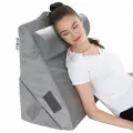 Треугольная клиновидная кресло подушка Клин с валиком под спину для чтения, сидения при гэрб