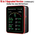 Tuya WiFi 15-в-1 Детектор качества воздуха TFT-дисплей Монитор качества воздуха Управление через приложение Портативный тестер AQI PM0.3 PM1.0 PM2.5 PM10, 3200mAh Upgraded