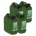 Канистры ГСМ PROFI, пластиковая, темно-зеленая, 10 л х 4 шт, Oktan