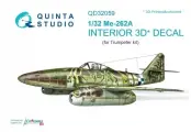 QD32059 3D Декаль интерьера кабины Me-262A (для модели Trumpeter)