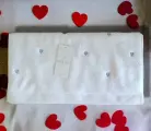 Maison dor полотенца Love Micro 1 шт 50*100 бел/голубые сердечки