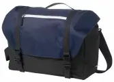 Сумка US Basic Oakland для ноутбука 15,6, молния, карманы, черный/темно-синий
