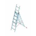 Трехсекционная алюминиевая лестниц Sarayli 6 ступеней