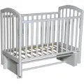 Кроватка детская для новорожденных Антел Алита-3/5 с универсальным маятником, белый