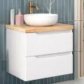 Тумба со столешницей под накладную раковину NORDIC 60, подвесная, правая / AQUA DE MARCO