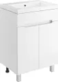Тумба с раковиной DIWO Коломна 60 напольная, 60 см, из МДФ, из фарфора, белая, прямоугольная, в современном стиле