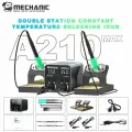 Паяльная станция MECHANIC A210 MAX с двумя рабочими зонами, жала C210, для ремонта телефонов, PCB, SMD и микросхем