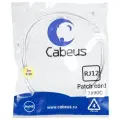 Патч-корд Cabeus PC-TEL-RJ12-3m телефонный 3 м белый