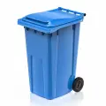 Контейнер для мусора 240 л на колесах, синий новый