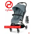 Cybex Orfeo Прогулочная коляска, Ocean Blue с бампером и дождевиком в комплекте