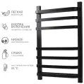 Полотенцесушитель электрический VLK Calor 09, черный, 140 Вт, 7 секций 90242 .