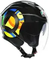 Мотошлем открытый AGV ORBYT TOP Sun&Moon 46 Black, XS
