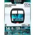 Магнитола Mitsubishi ASX 1 2010-2016 (Тип B) Teyes CC4 8+128GB, штатная магнитола, QLED,2 DSP,4G, Wi-Fi,2DIN