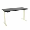 Стол с регулировкой высоты электрический LuxAlto LA-T33-2AR2 слоновая кость/черный ЛДСП 140*70*2.5