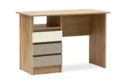 Стол письменный Миф Челси Color (Слоновая кость/Глиняный серый/Дуб крафт) размер 1100х750х55мм