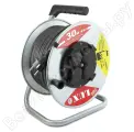 Силовой удлинитель на металл. катушке LUX 55130 К4-Е-30 КГ 3x2.5 30м 16А 4 роз. с з/к, защитой и крышк. IP44 4606400420415
