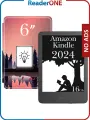 Электронная книга Amazon Kindle 11, 6 дюймов, 2024, 16 Гб, без рекламы, черная, с обложкой ReaderONE Forest